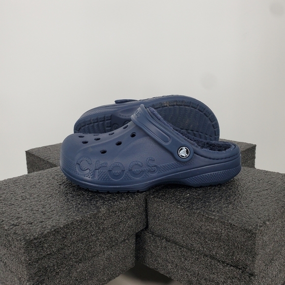 Crocs Baya Lined Clog Navy Men 5 Women 7 Shoes Blue - Picture 13 of 16